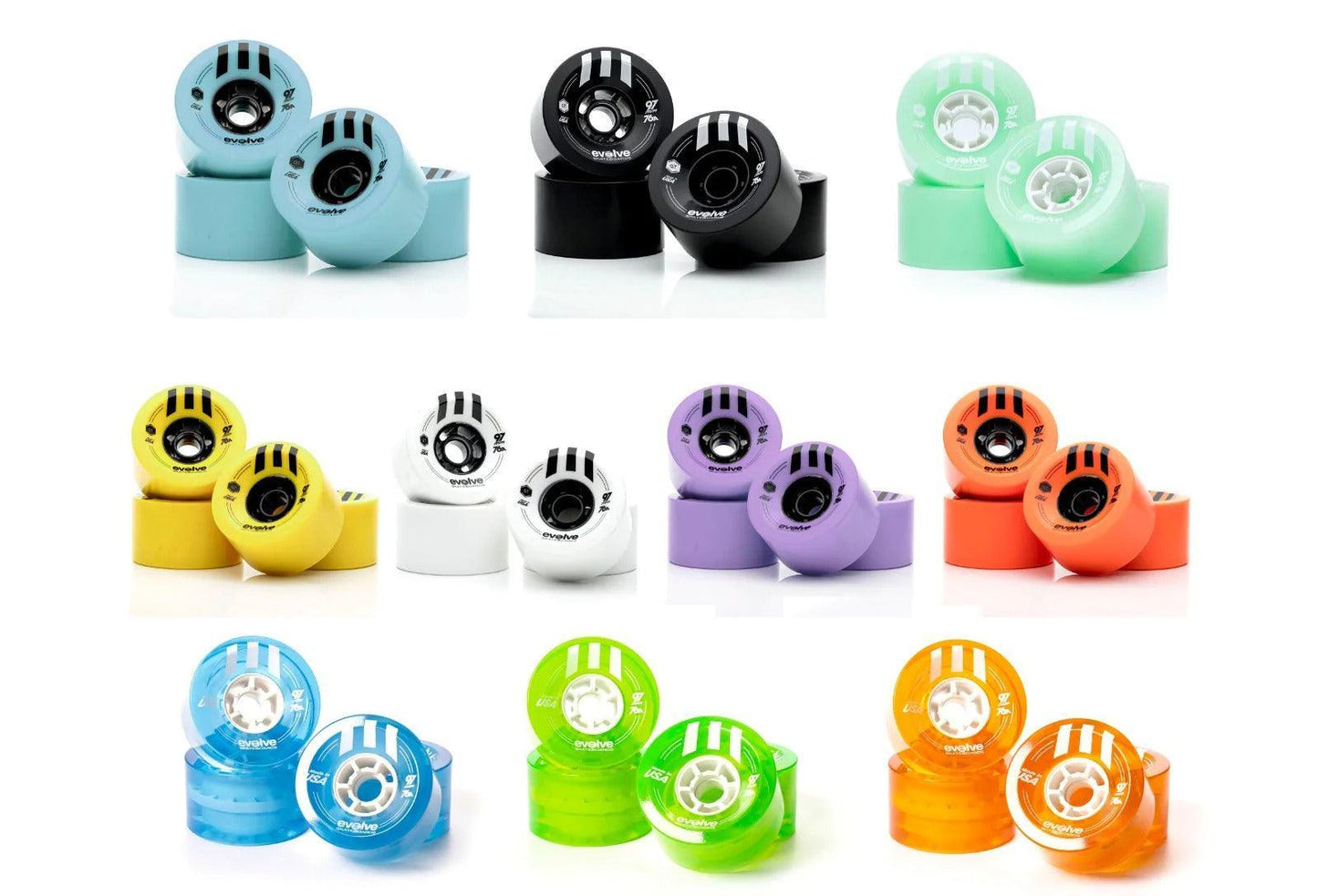 Evolve 97mm Street Wheels - Skateboards - parts, skateboards - Electric Monkey NZ