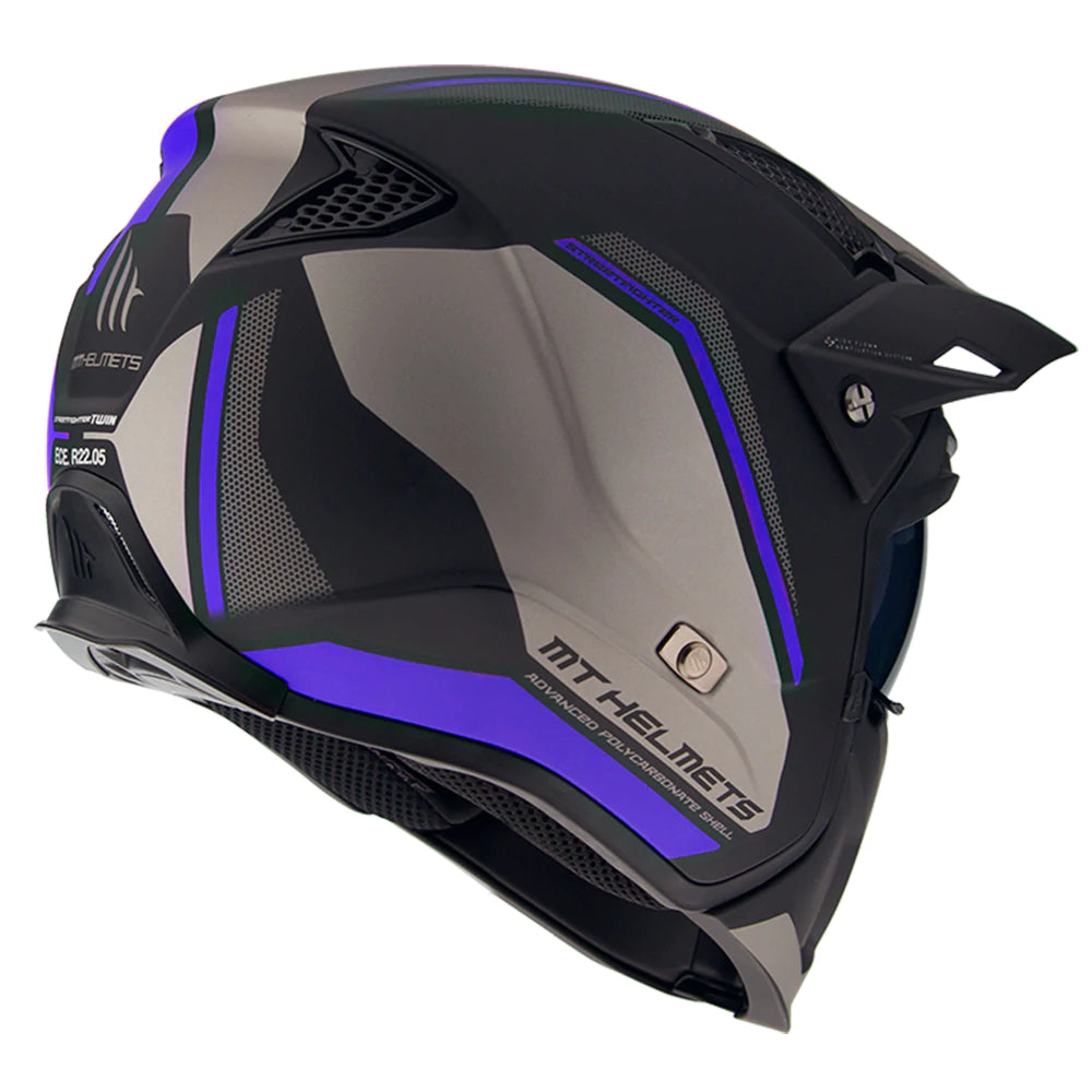 MT Streetfighter SV Road Helmet - Motorcycle Helmet Parts & Accessories - safety - Electric Monkey NZ