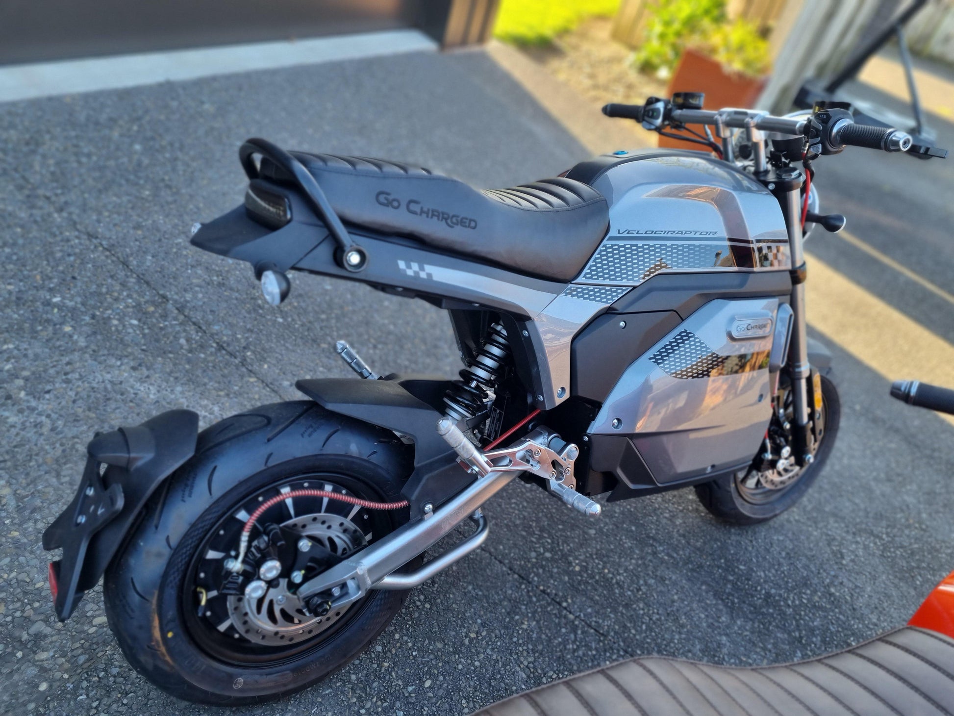 Go Charged Velociraptor electric scooter - road legal - Electric Monkey NZ