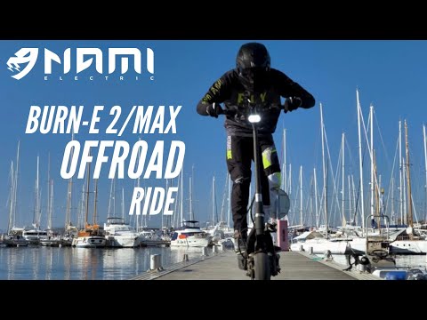 Nami Burn-e electric scooter off road ride video - Electric Monkey NZ