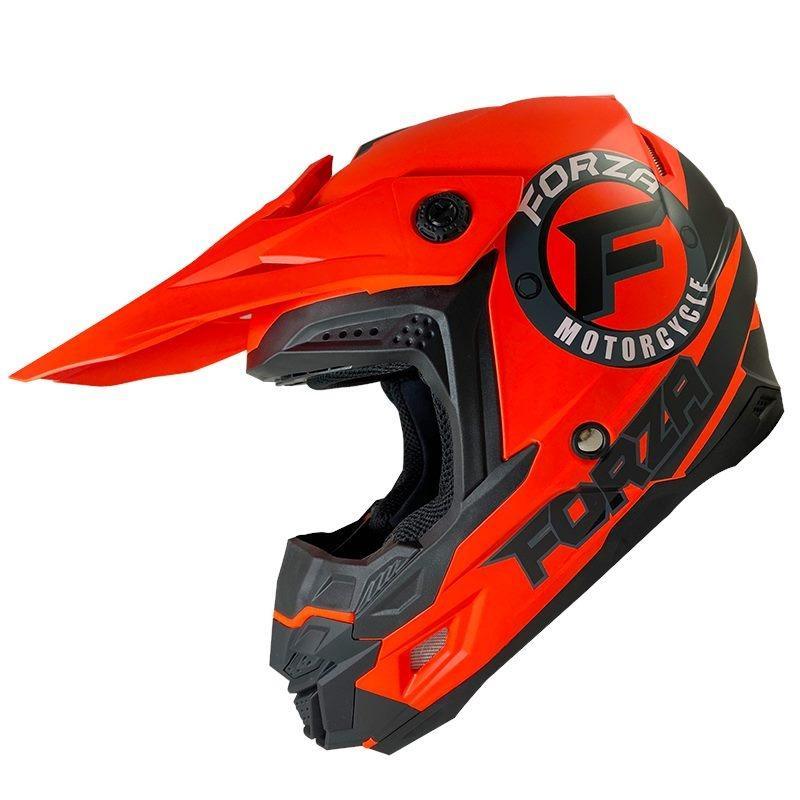 Fluro Orange Nikko N601 FORZA Edition Adult MX Helmet *On Sale* - Motorcycle Helmet Parts & Accessories - safety - Electric Monkey NZ
