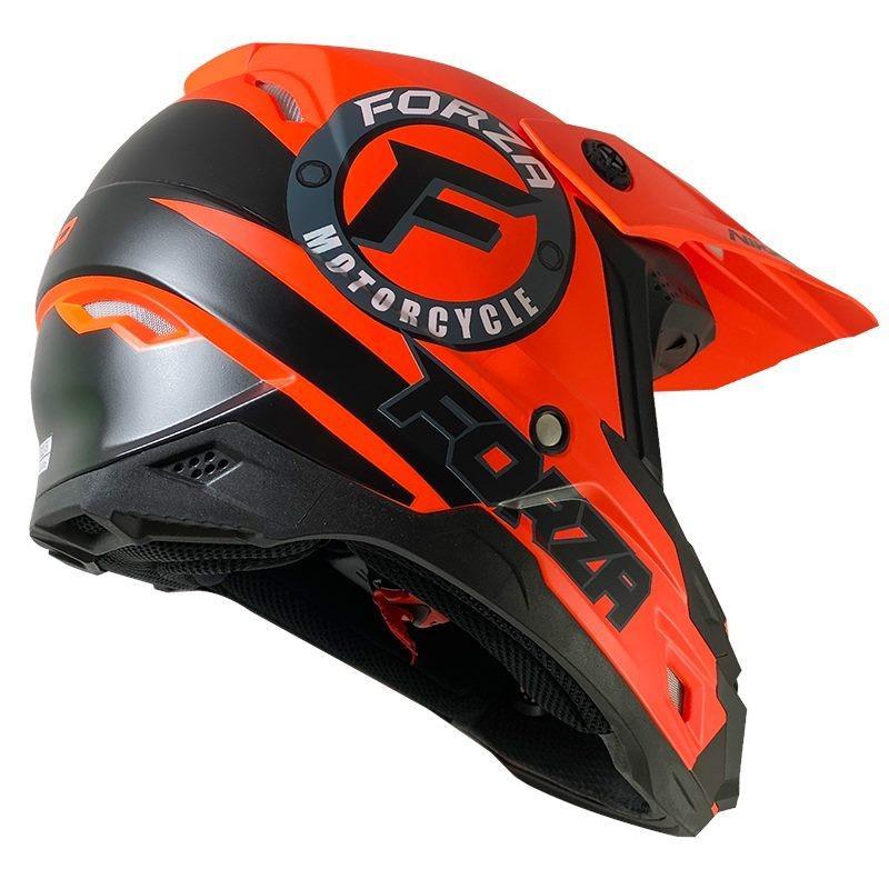 Fluro Orange Nikko N601 FORZA Edition Adult MX Helmet *On Sale* - Motorcycle Helmet Parts & Accessories - safety - Electric Monkey NZ